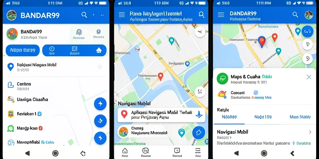 Antarmuka BANDAR99 yang ramah pengguna untuk navigasi mobil.