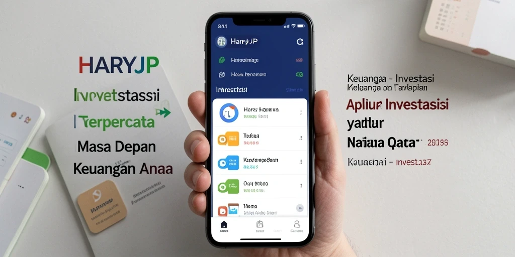 Tampilan antarmuka HARAPJP yang modern dan fungsional untuk investasi.