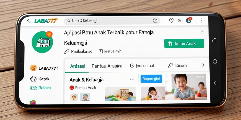 Tampilan antarmuka LABA777 yang intuitif dan fungsional untuk memantau anak.