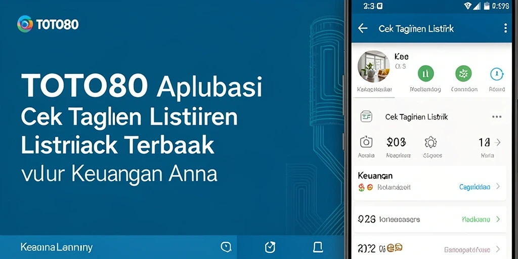 Antarmuka TOTO80 untuk cek tagihan listrik yang informatif dan mudah digunakan.