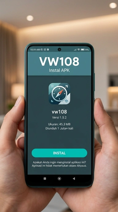 Tampilan halaman APK vw108