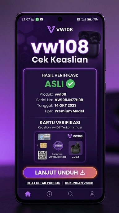 Tampilan kanal resmi vw108